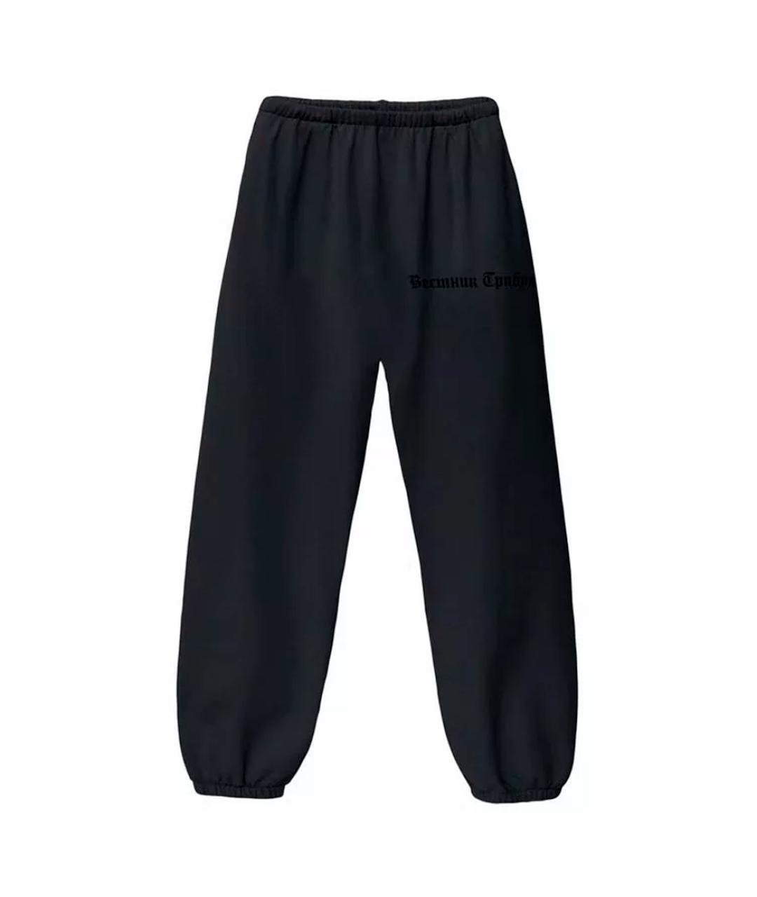 YEEZY Черные хлопковые повседневные брюки, фото 1