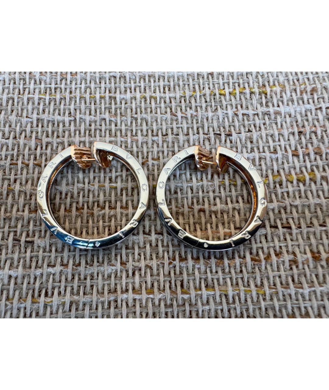 BVLGARI Серебряные серьги из желтого золота, фото 2