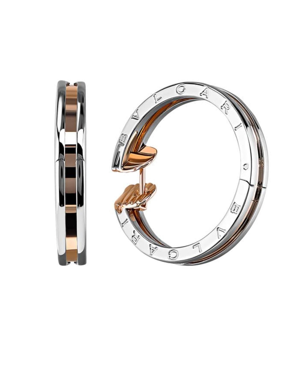 BVLGARI Серебряные серьги из желтого золота, фото 1