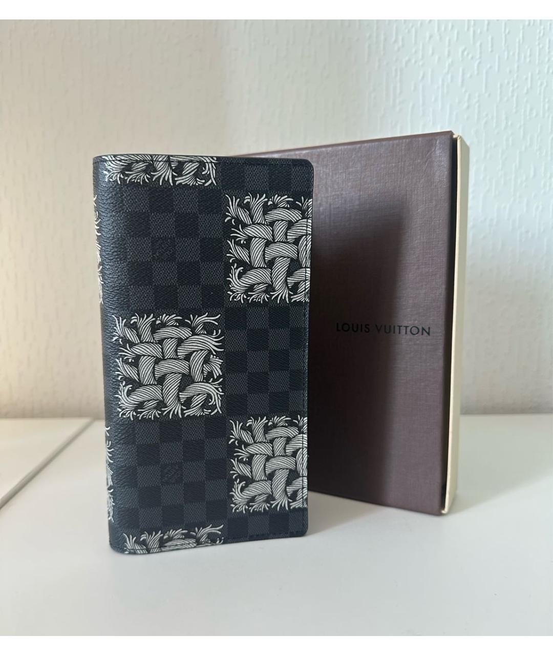 LOUIS VUITTON Темно-синий кошелек из искусственной кожи, фото 7