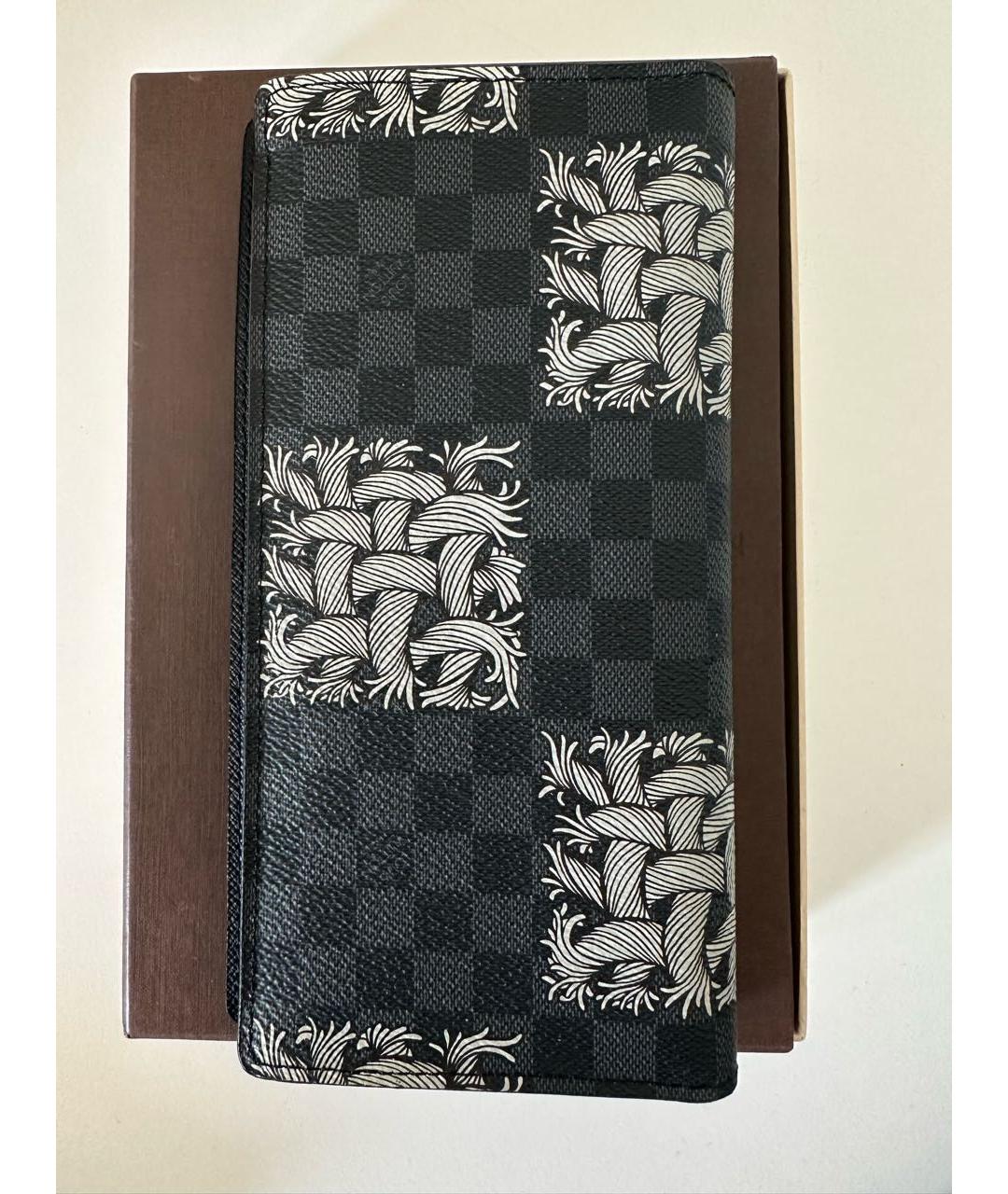 LOUIS VUITTON Темно-синий кошелек из искусственной кожи, фото 2