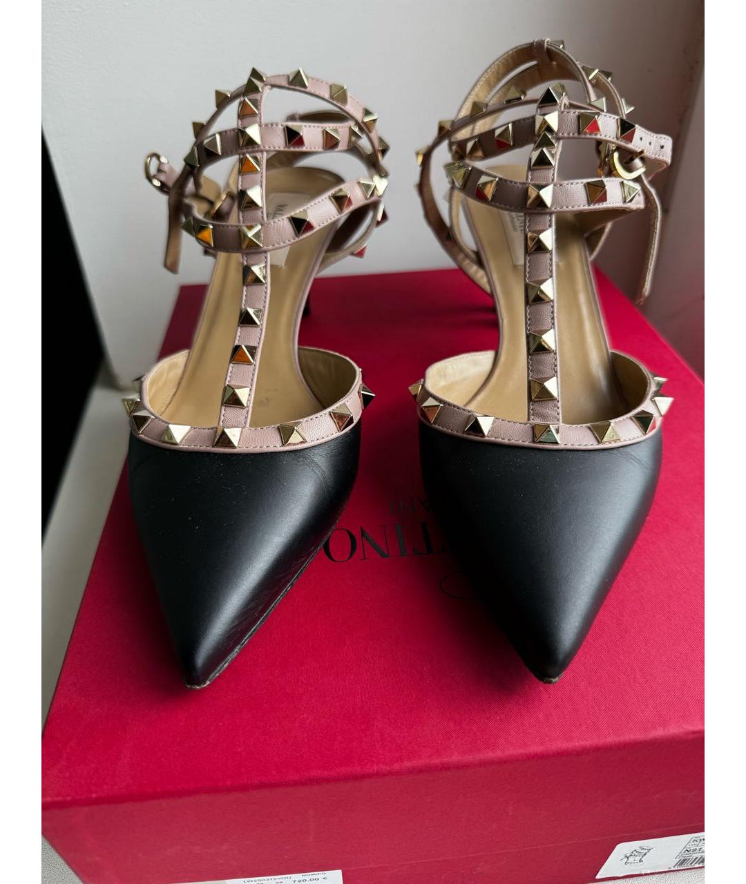 VALENTINO Черные кожаные туфли, фото 2
