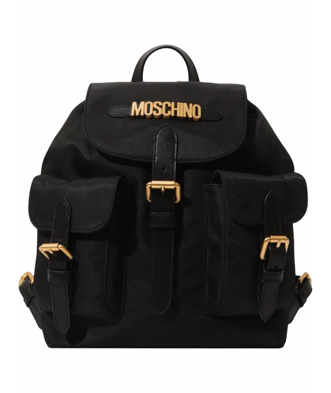 MOSCHINO Черный рюкзак, фото 1