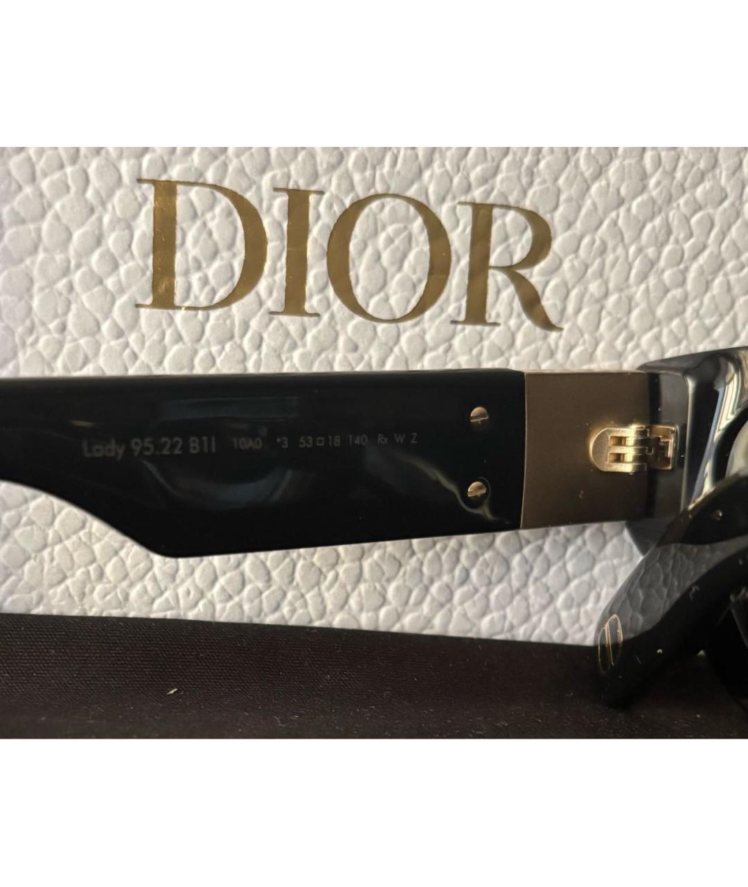 CHRISTIAN DIOR Черные солнцезащитные очки, фото 3