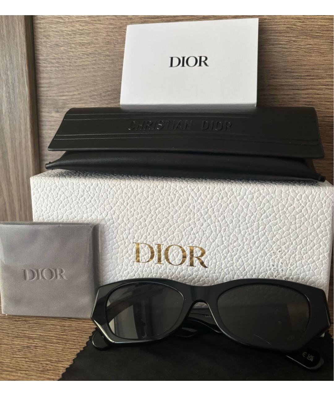 CHRISTIAN DIOR Черные солнцезащитные очки, фото 2