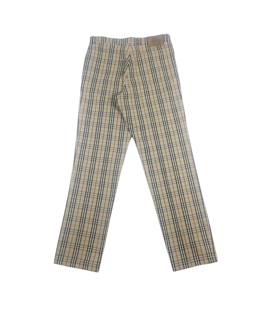 BURBERRY Мульти хлопковые прямые джинсы, фото 2