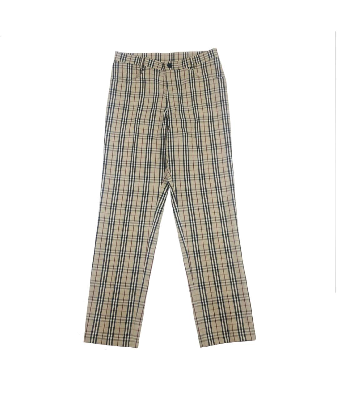 BURBERRY Мульти хлопковые прямые джинсы, фото 1