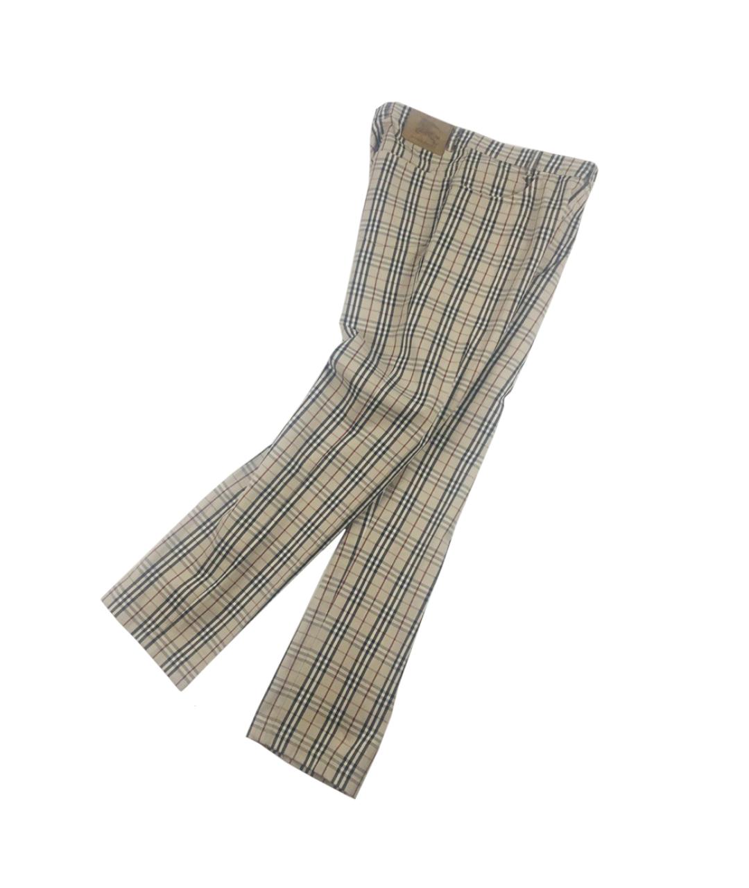 BURBERRY Мульти хлопковые прямые джинсы, фото 3
