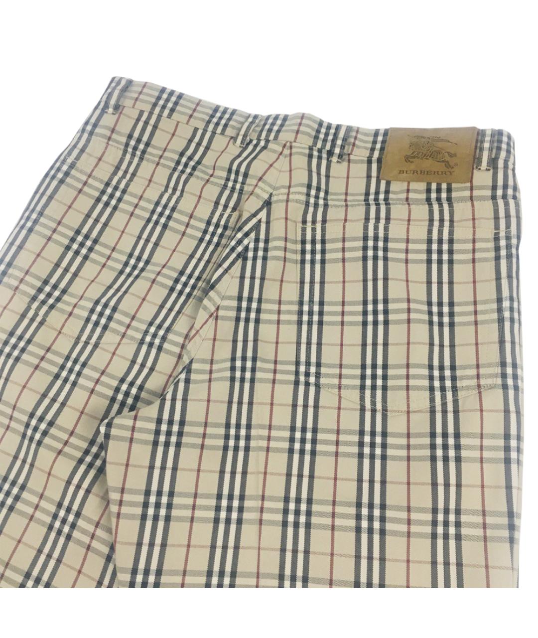 BURBERRY Мульти хлопковые прямые джинсы, фото 5
