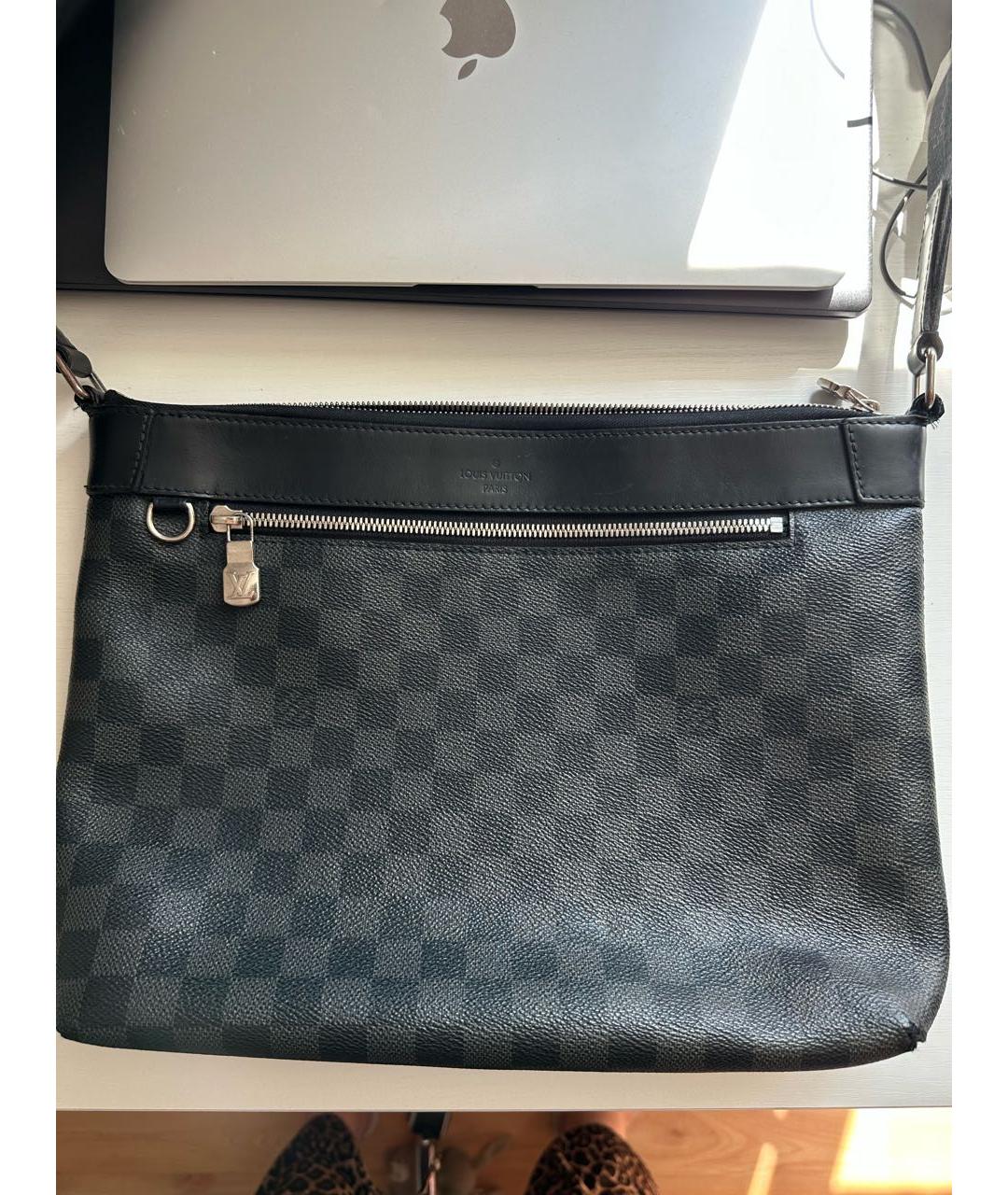 LOUIS VUITTON Антрацитовая сумка на плечо, фото 5