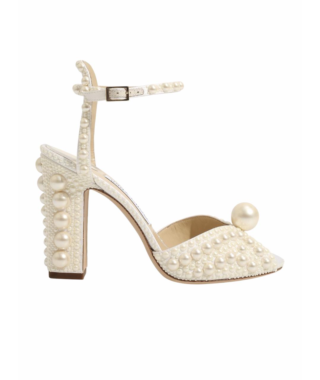 JIMMY CHOO Белые кожаные туфли, фото 1