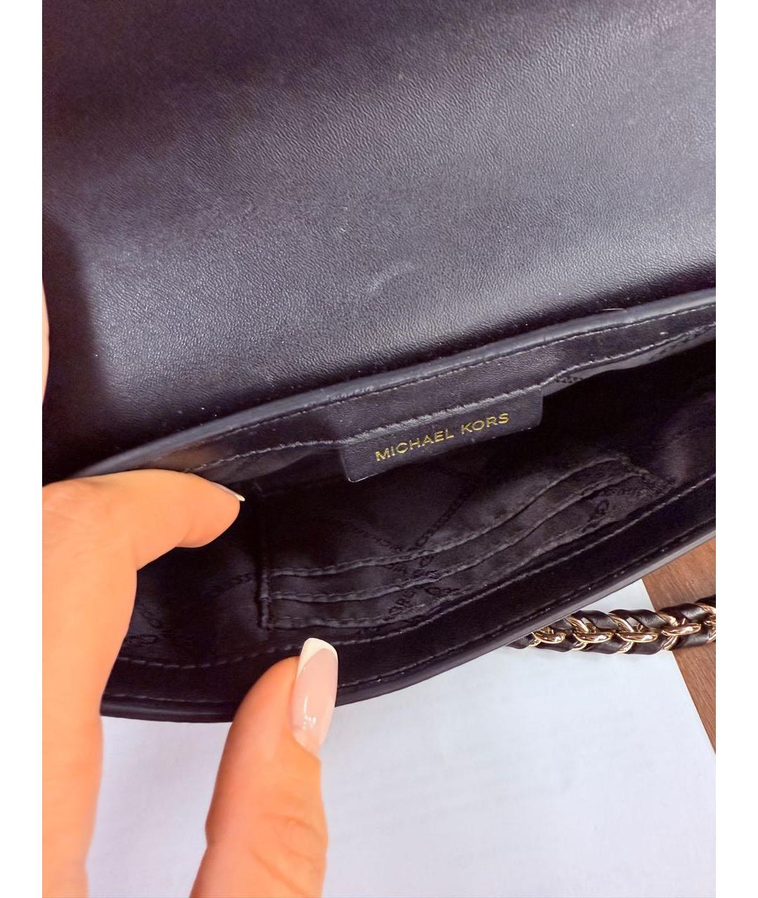 MICHAEL KORS Коричневая кожаная сумка с короткими ручками, фото 4
