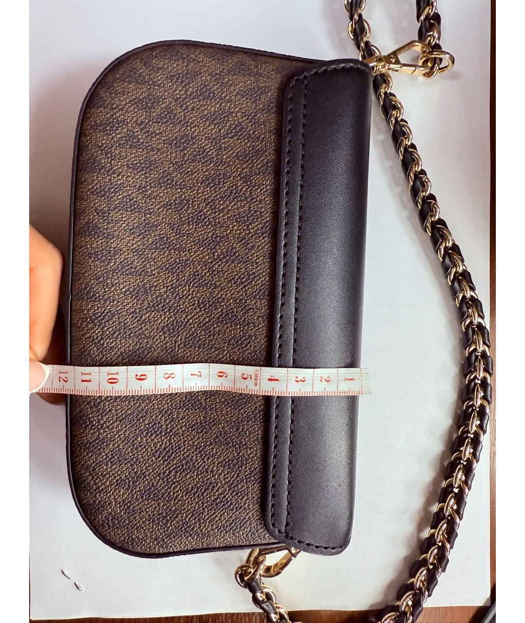 MICHAEL KORS Коричневая кожаная сумка с короткими ручками, фото 5