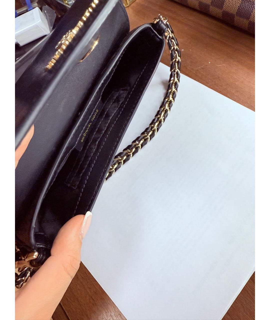 MICHAEL KORS Коричневая кожаная сумка с короткими ручками, фото 8