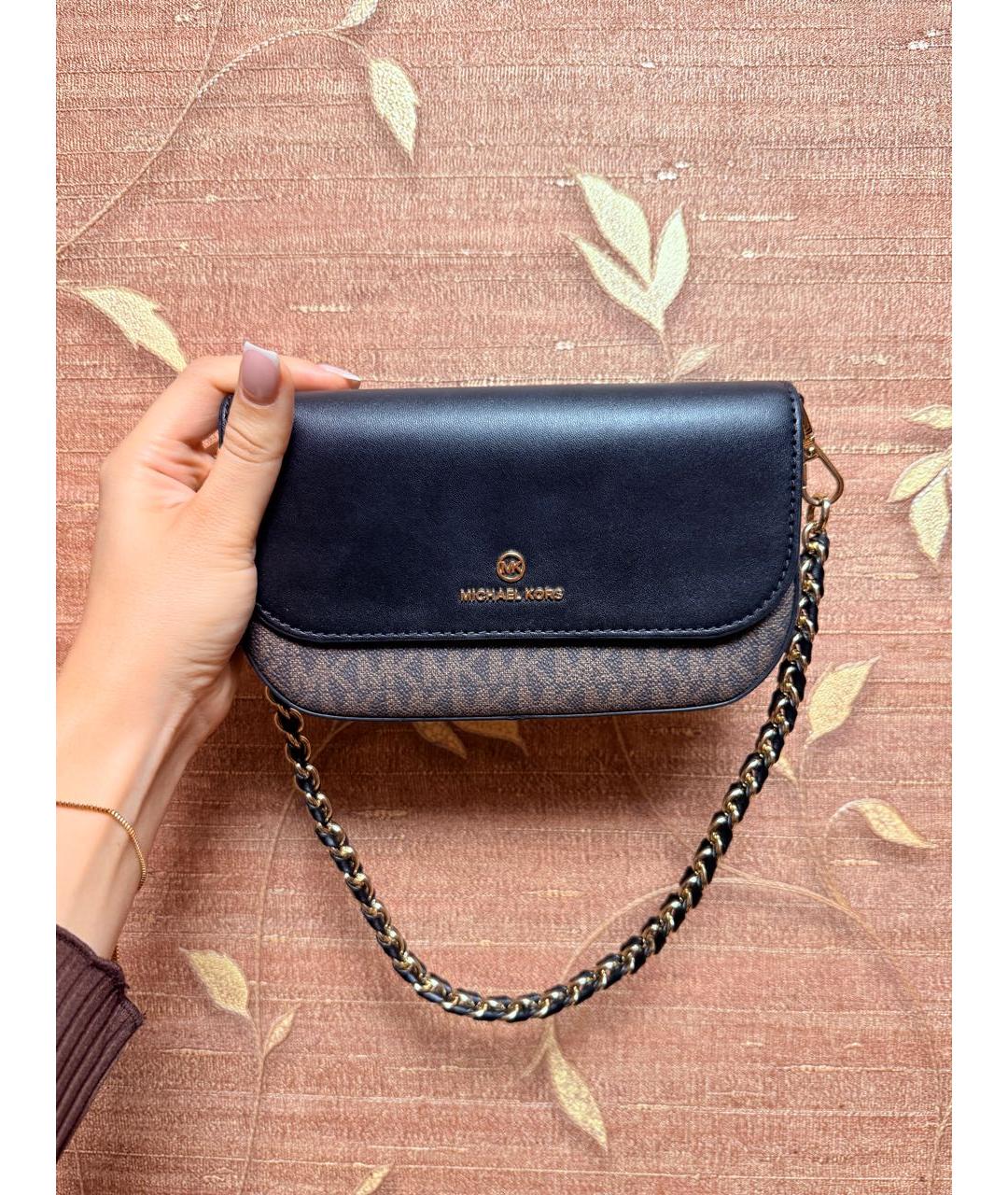 MICHAEL KORS Коричневая кожаная сумка с короткими ручками, фото 2