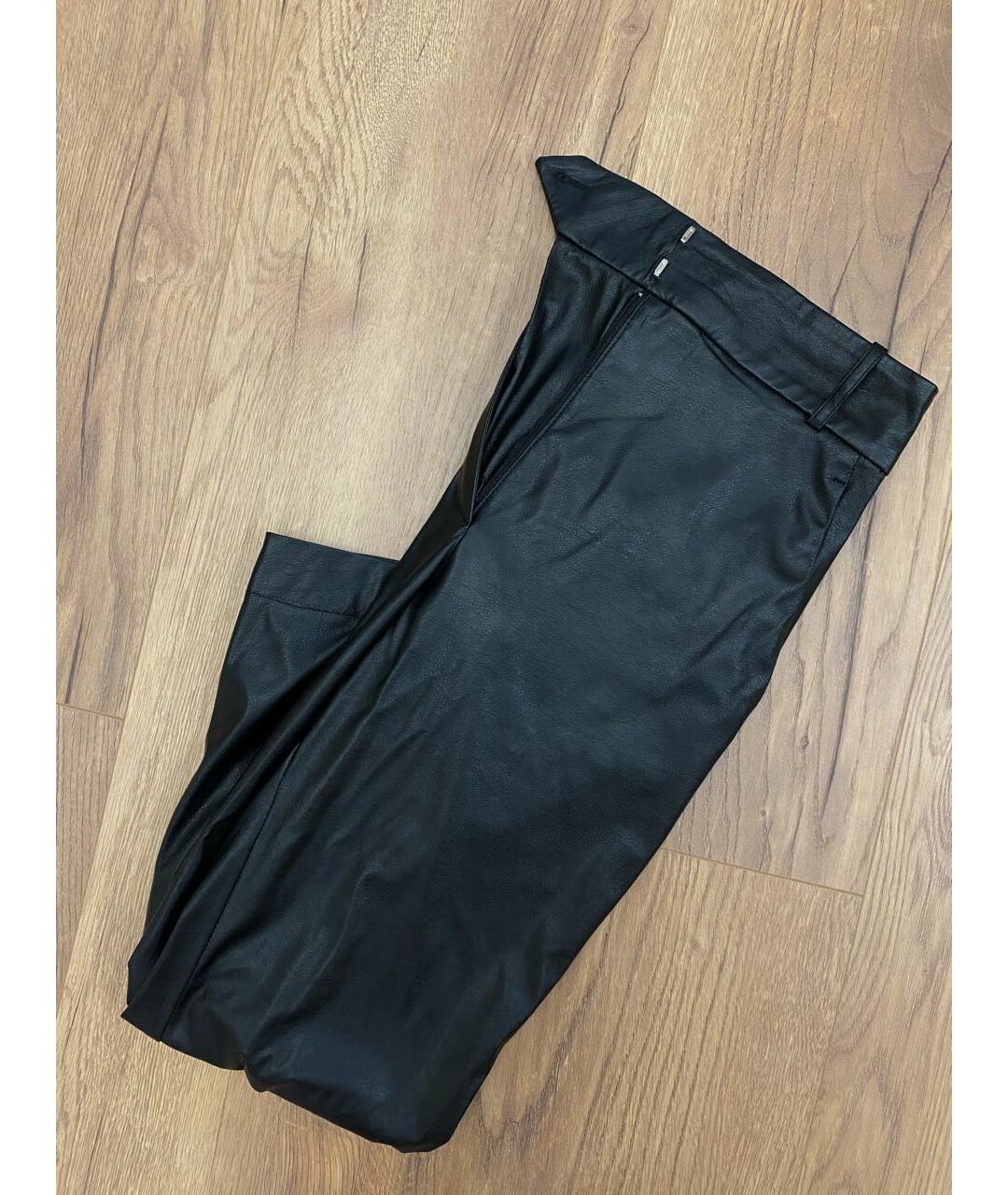 PINKO Черные полиэстеровые прямые брюки, фото 4