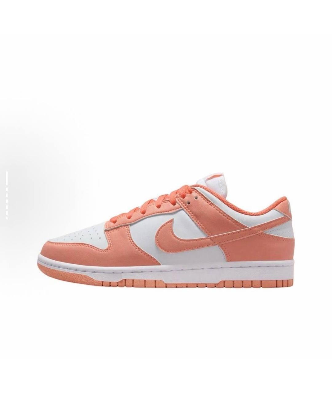 NIKE Оранжевое кожаные кроссовки, фото 9