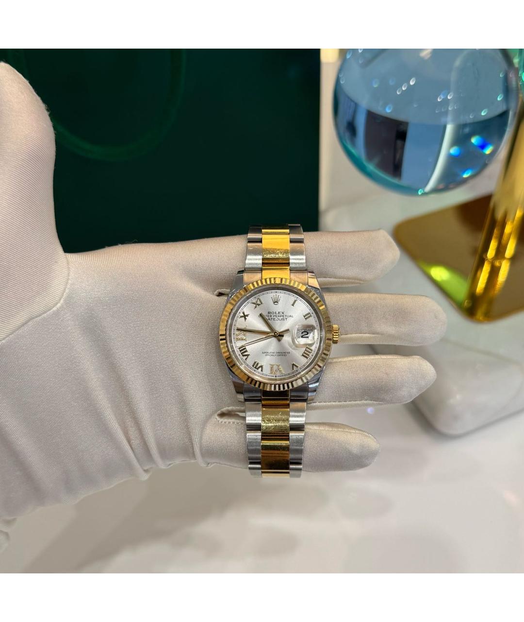 ROLEX Золотые часы, фото 8