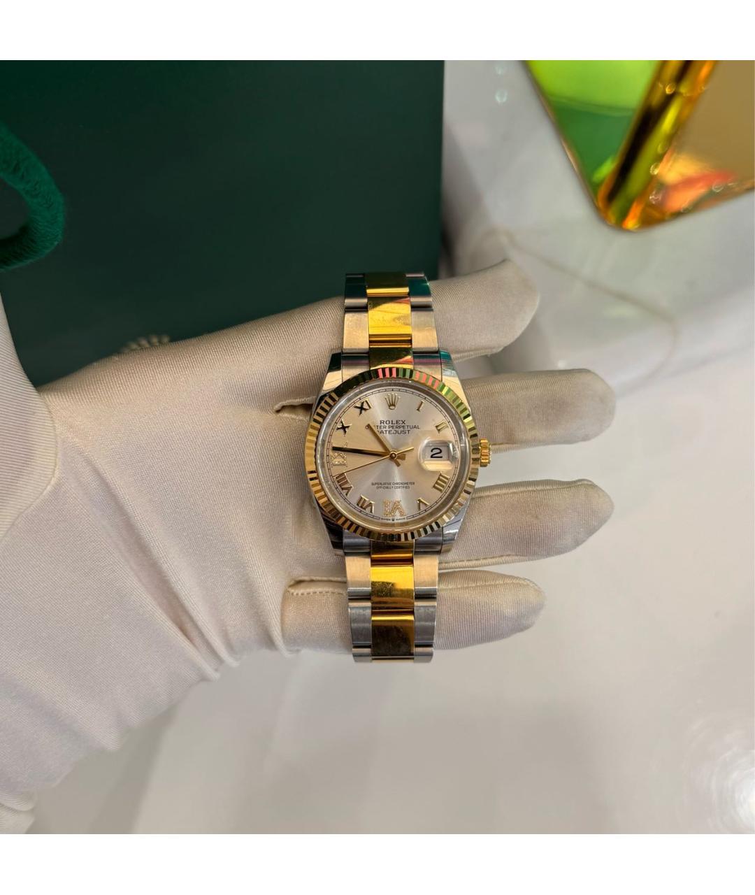 ROLEX Золотые часы, фото 9