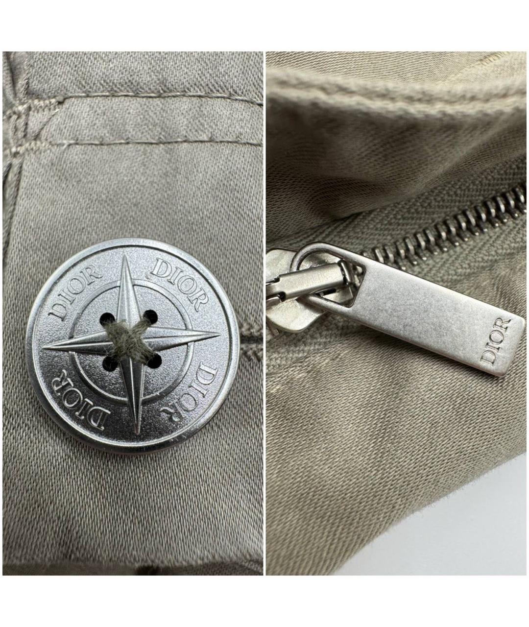 STONE ISLAND Серые хлопковые повседневные брюки, фото 4