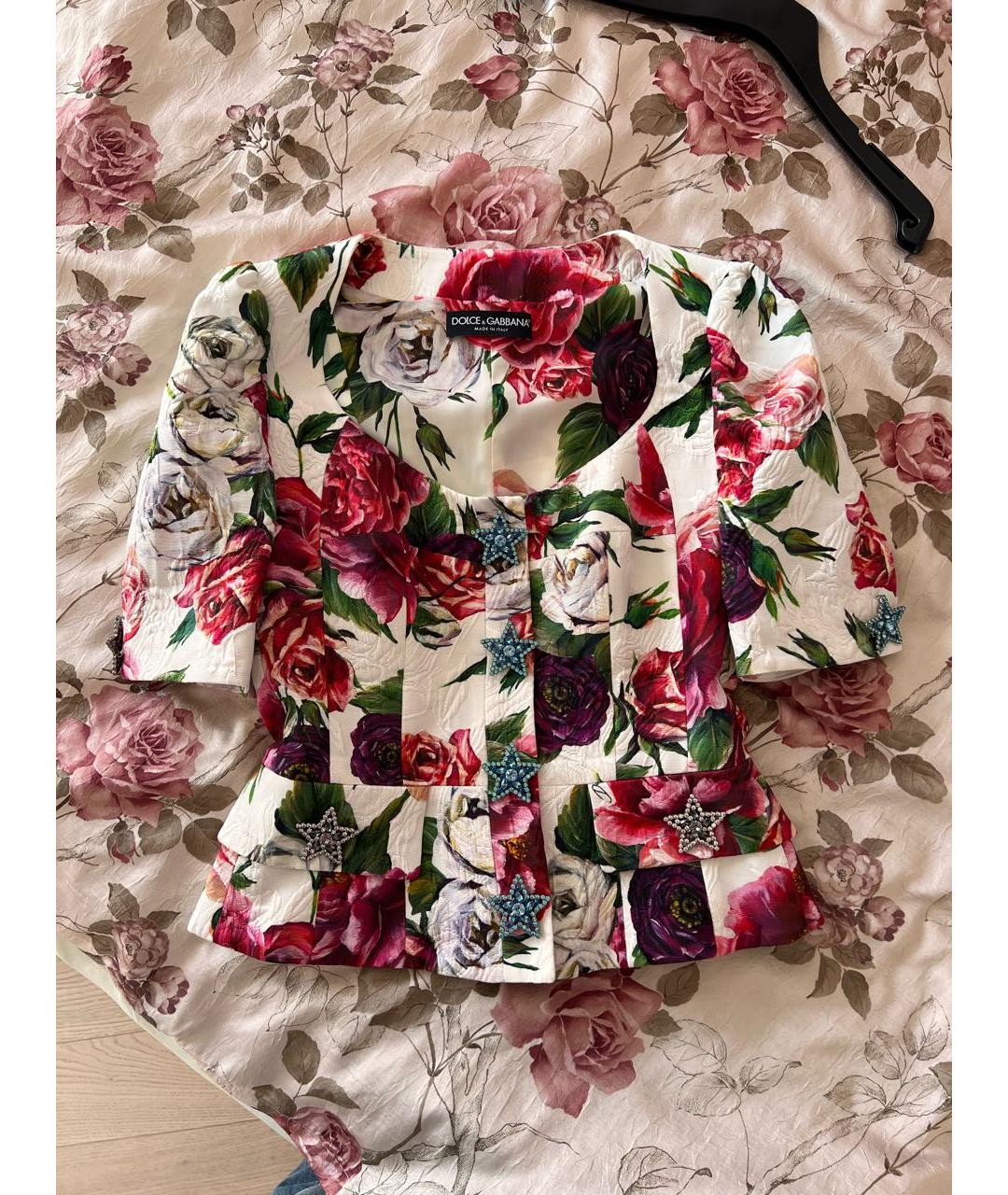 DOLCE&GABBANA Мульти хлопковый жакет/пиджак, фото 9
