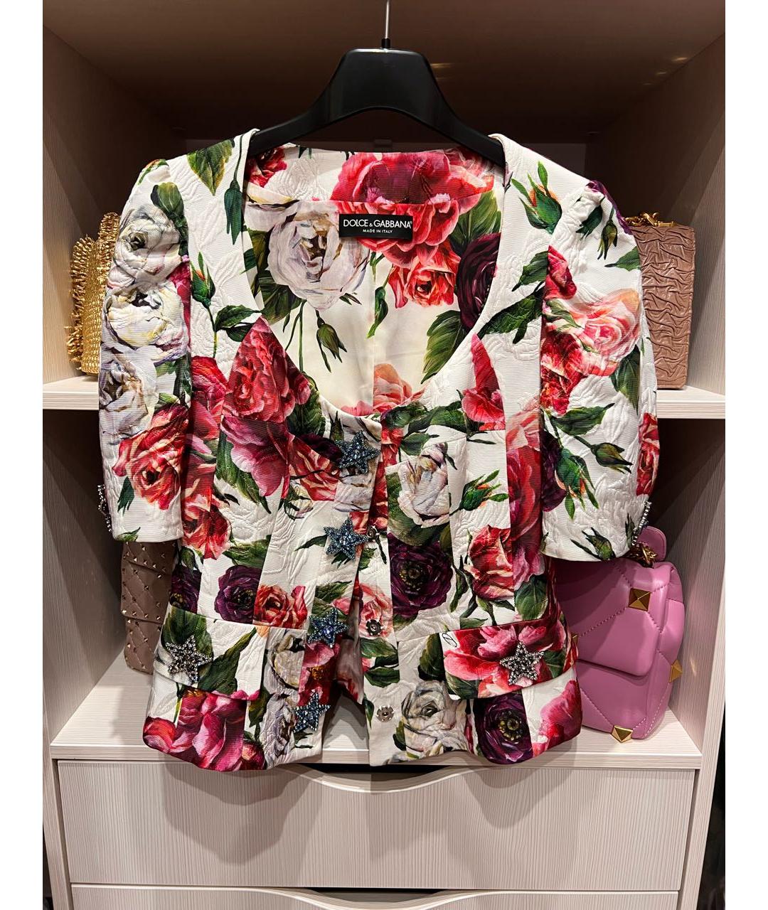 DOLCE&GABBANA Мульти хлопковый жакет/пиджак, фото 8