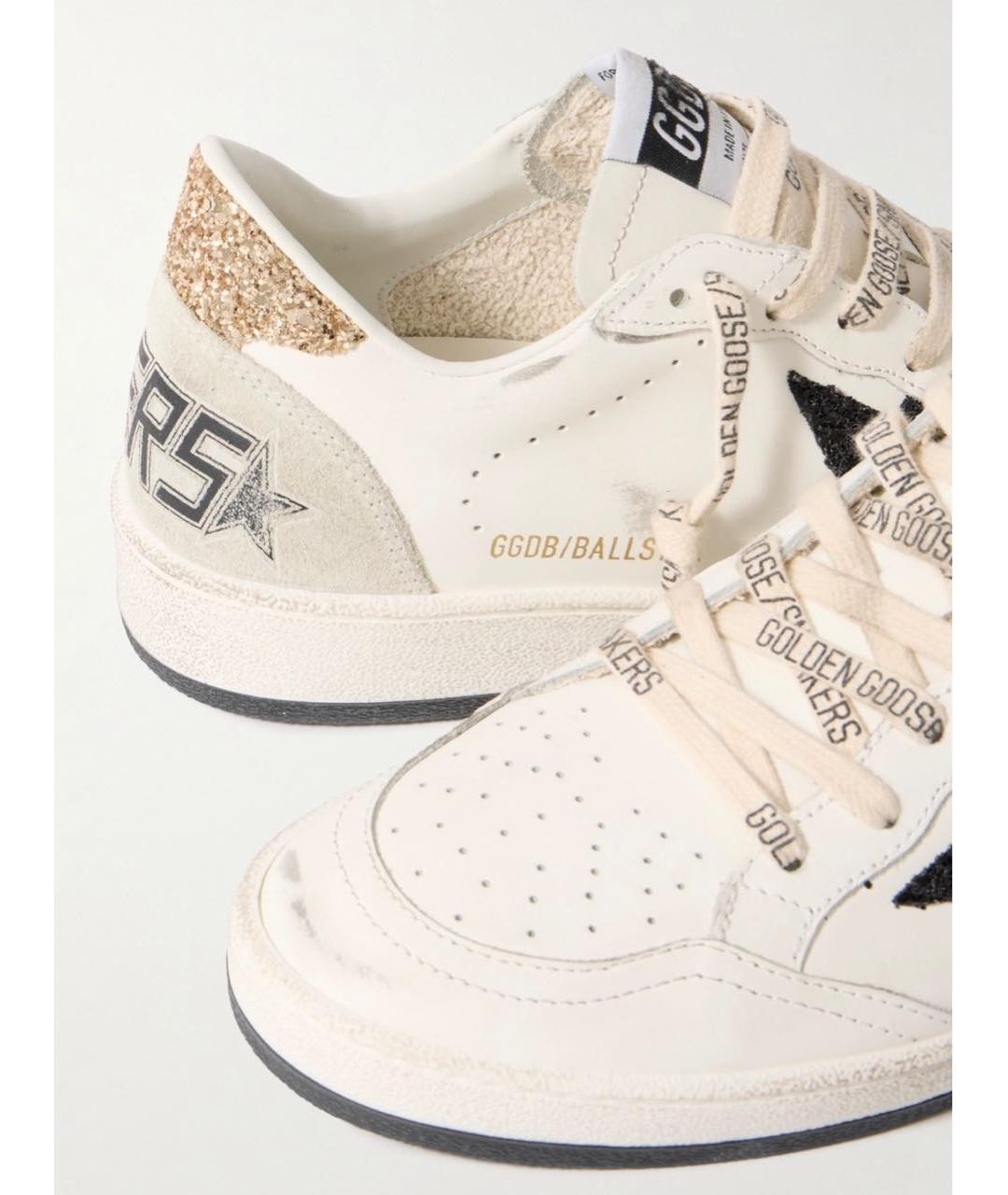 GOLDEN GOOSE DELUXE BRAND Белые кожаные кеды, фото 6