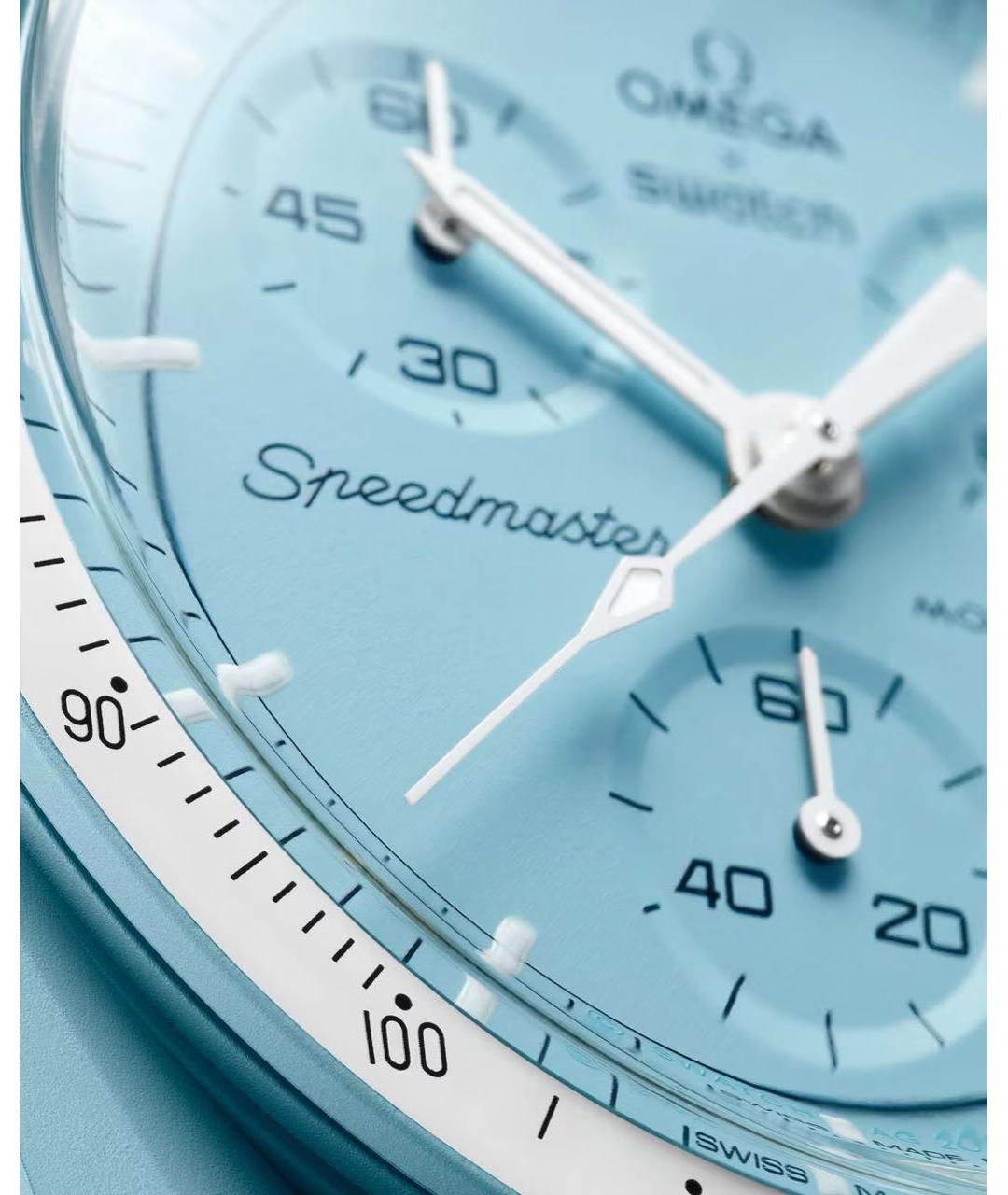 Swatch Бирюзовые керамические часы, фото 2