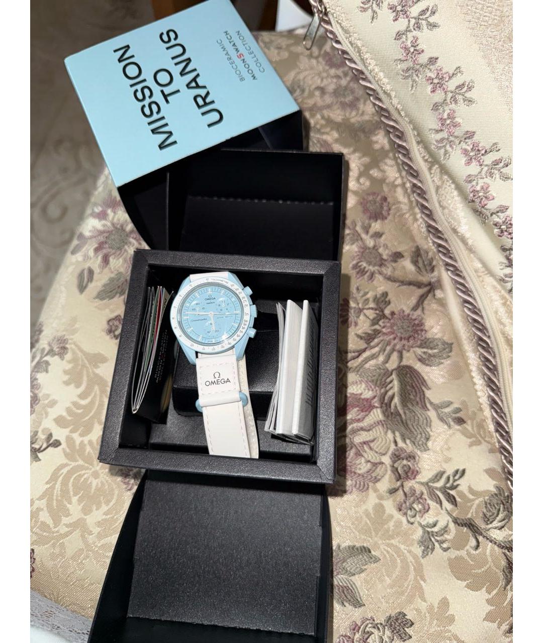Swatch Бирюзовые керамические часы, фото 4