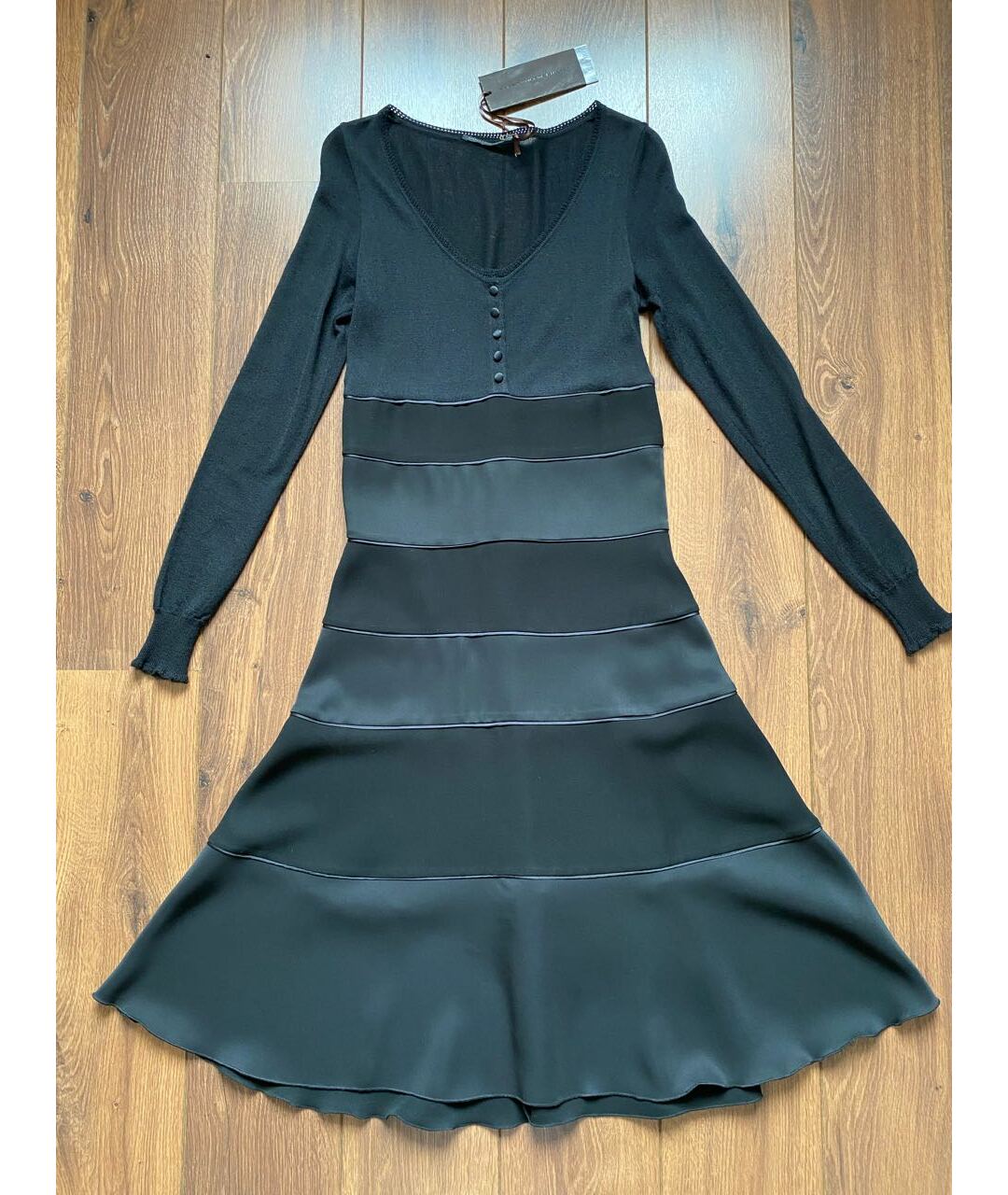 ERMANNO SCERVINO Черное кашемировое платье, фото 7