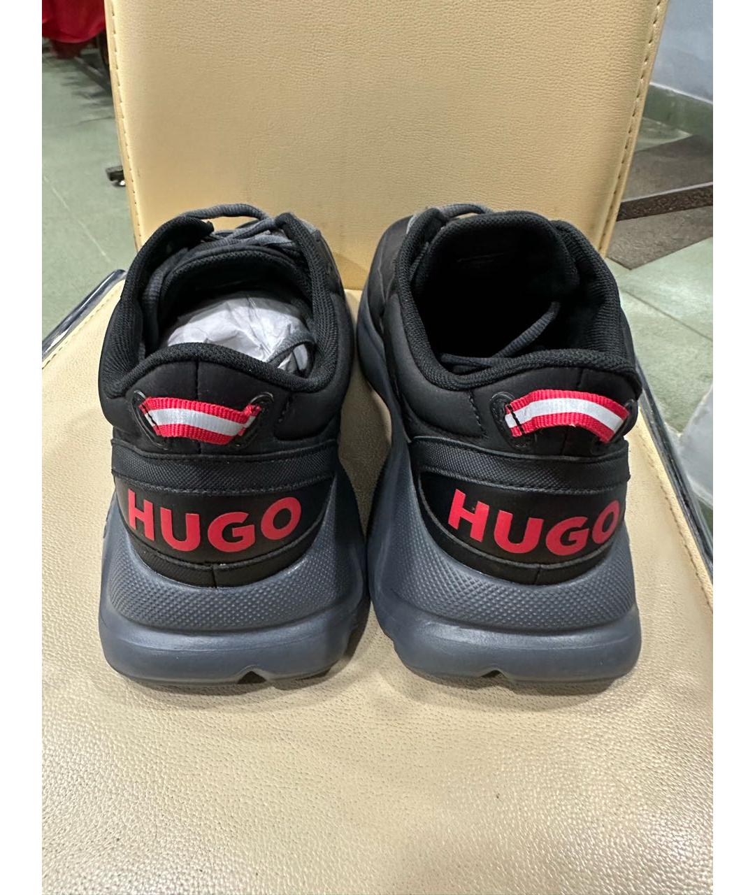 HUGO BOSS Черные низкие кроссовки / кеды, фото 4