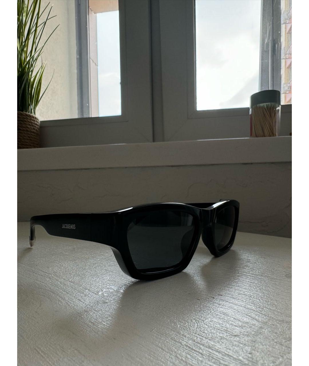 JACQUEMUS Черные пластиковые солнцезащитные очки, фото 2