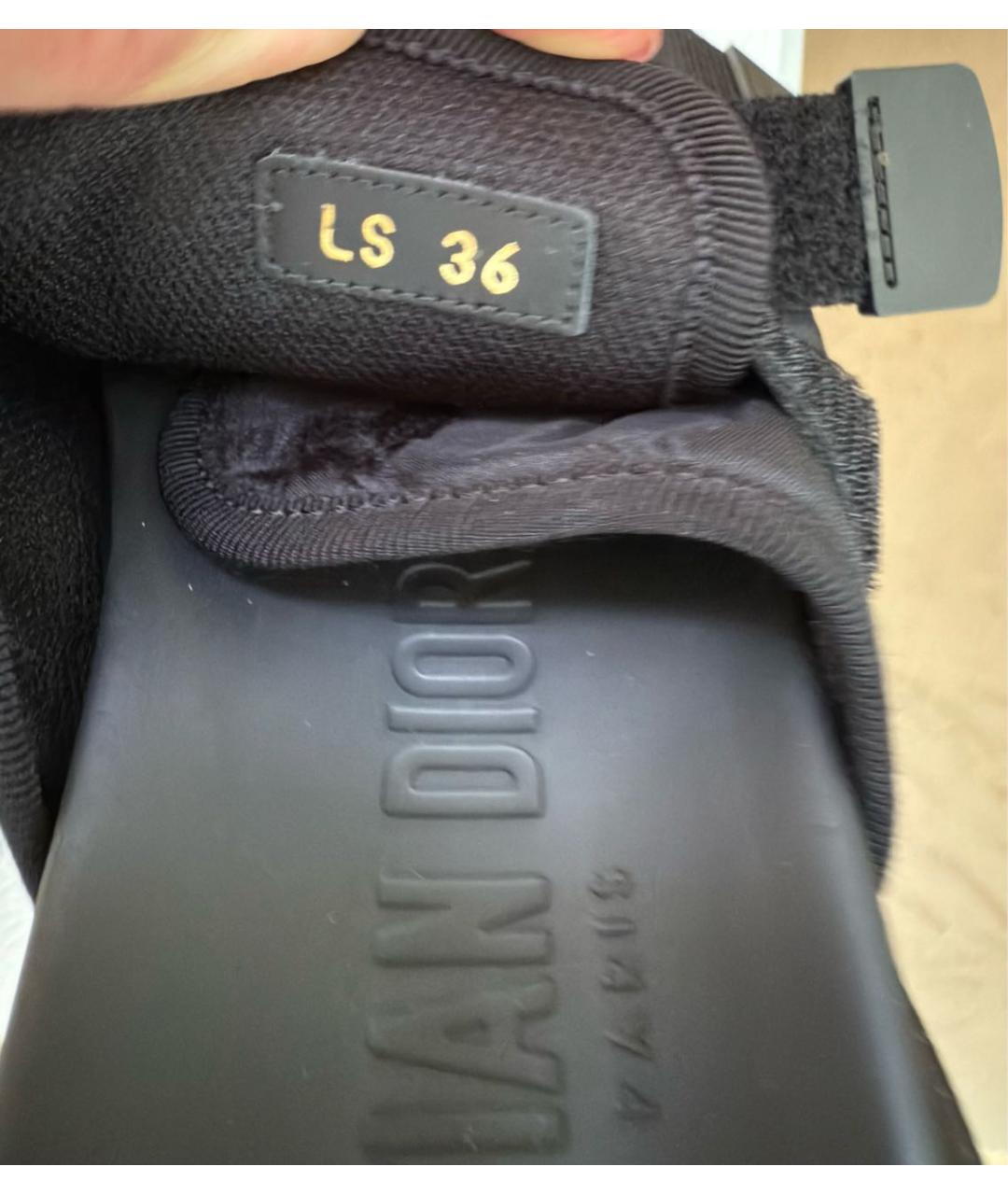 CHRISTIAN DIOR Черные шлепанцы, фото 6