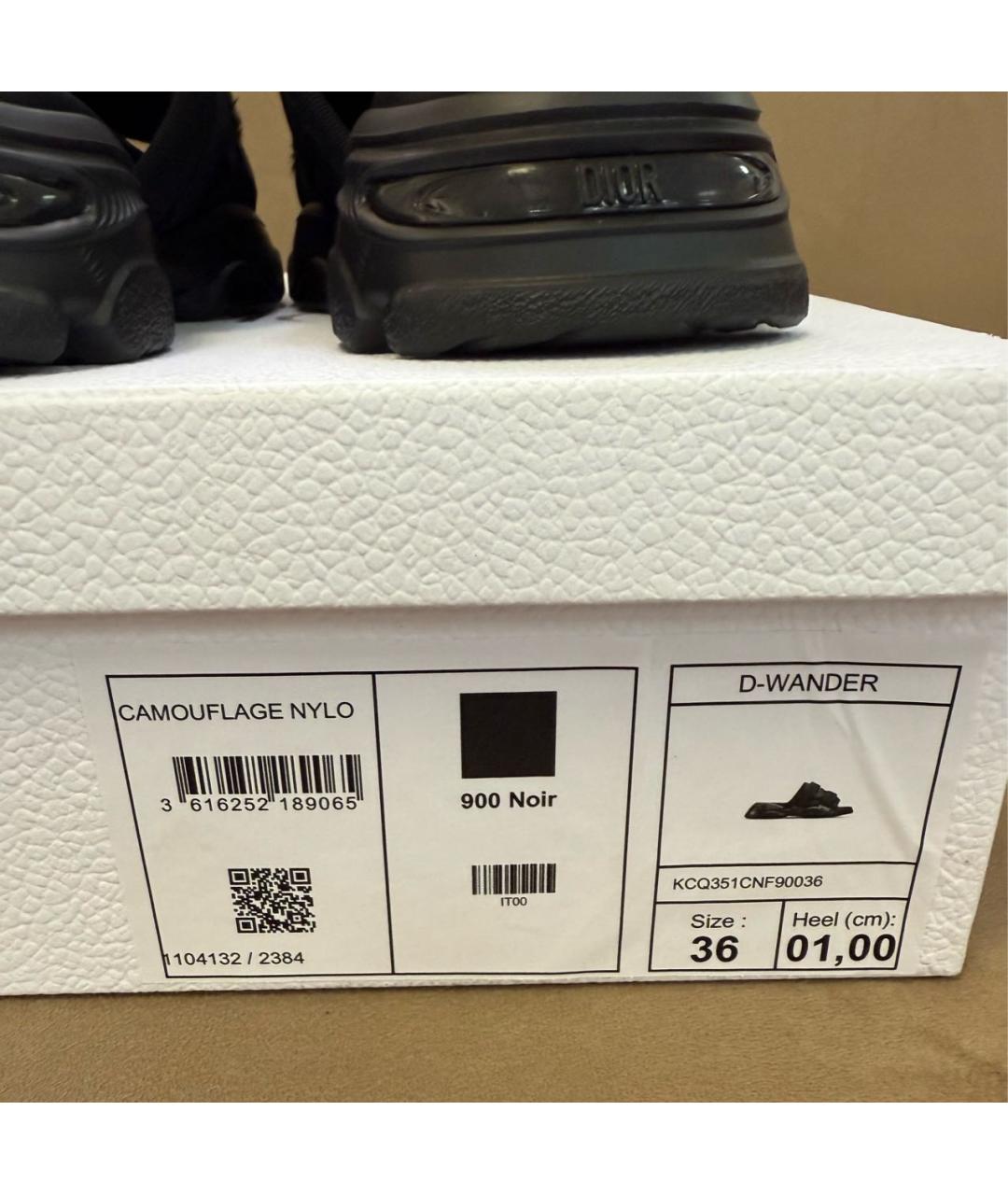 CHRISTIAN DIOR Черные шлепанцы, фото 7