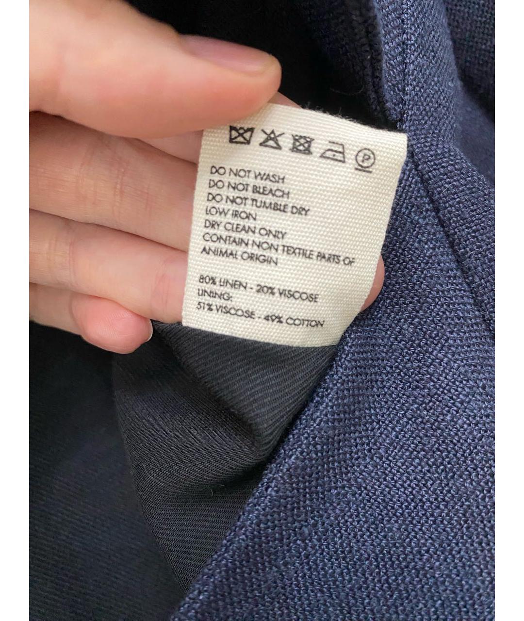 JACQUEMUS Темно-синее льняное платье, фото 8