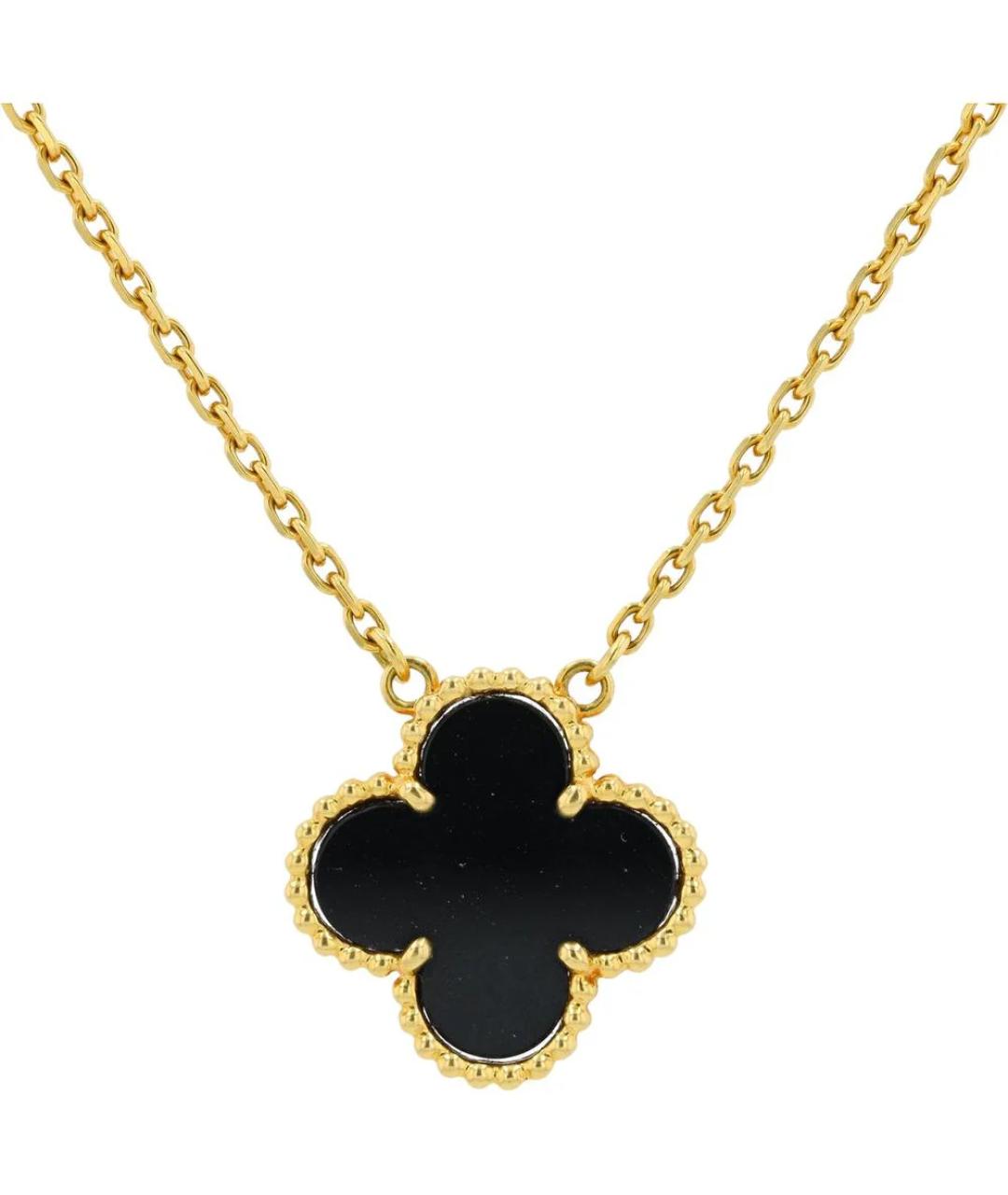 VAN CLEEF & ARPELS Черная подвеска из желтого золота, фото 1