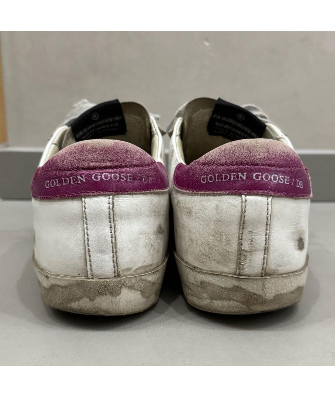 GOLDEN GOOSE DELUXE BRAND Белые кожаные кеды, фото 4