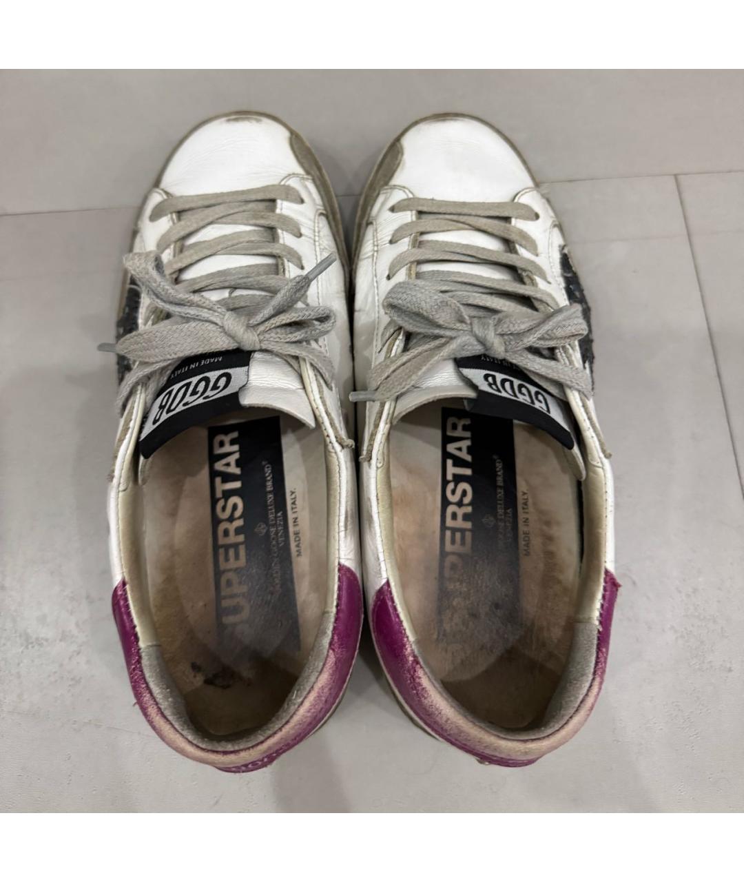 GOLDEN GOOSE DELUXE BRAND Белые кожаные кеды, фото 3