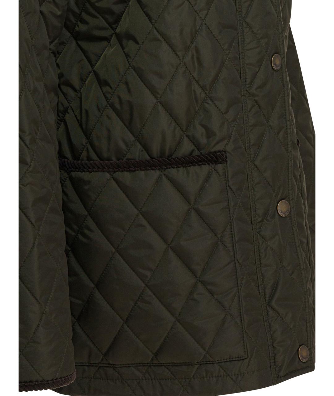 BURBERRY Зеленая полиамидовая куртка, фото 4