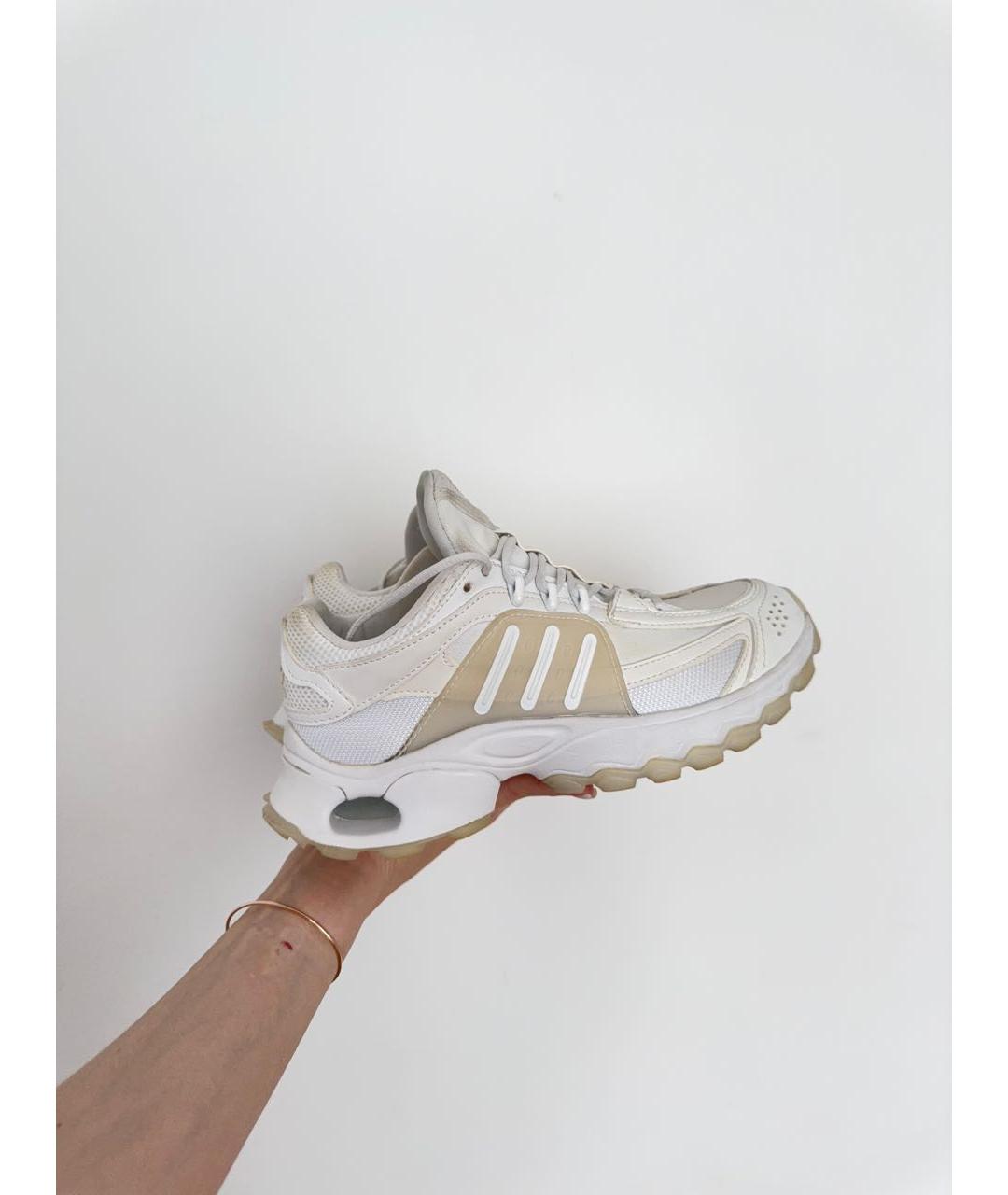 ADIDAS Белые текстильные кроссовки, фото 7