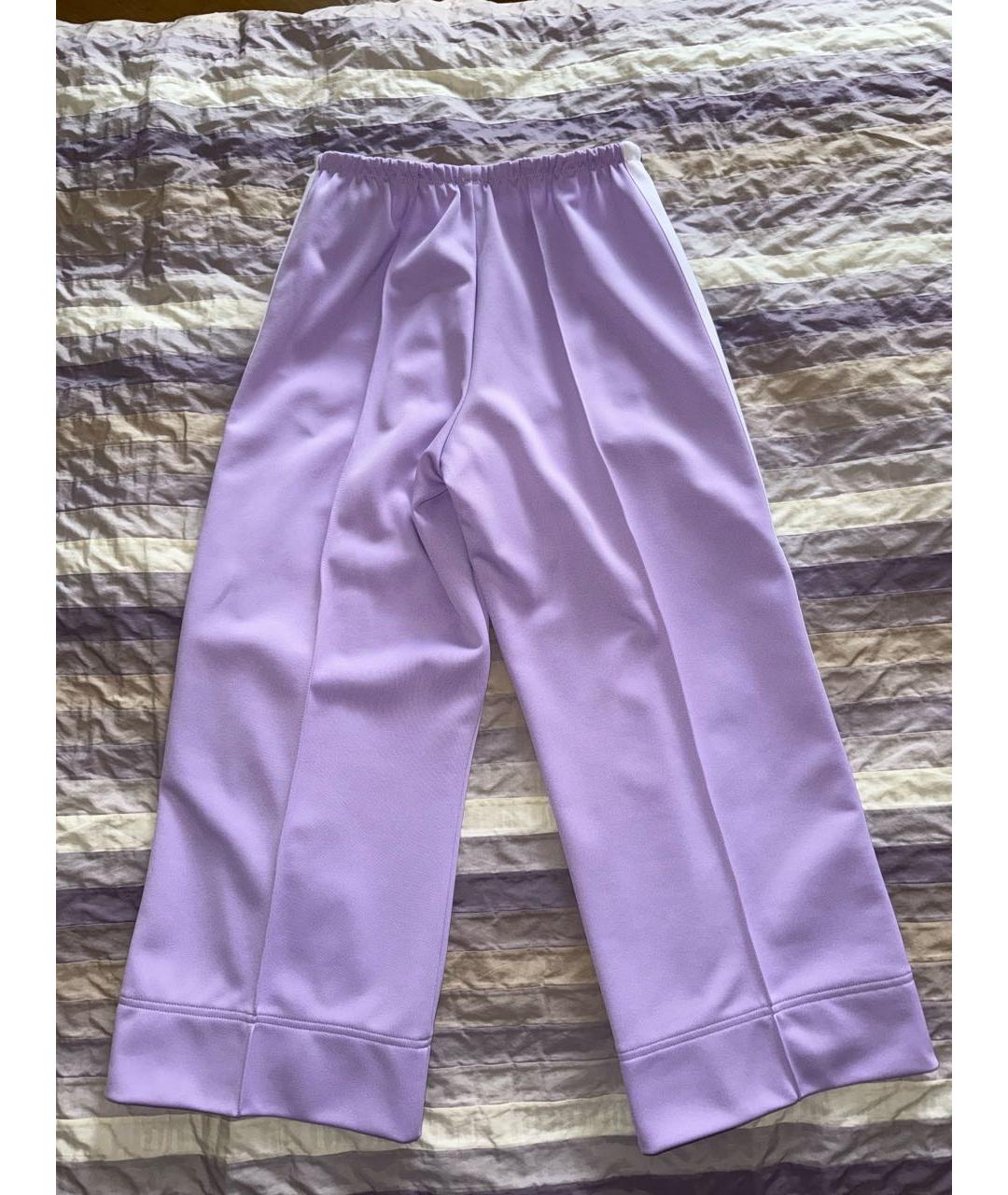 PALM ANGELS Фиолетовые полиэстеровые спортивные брюки и шорты, фото 3