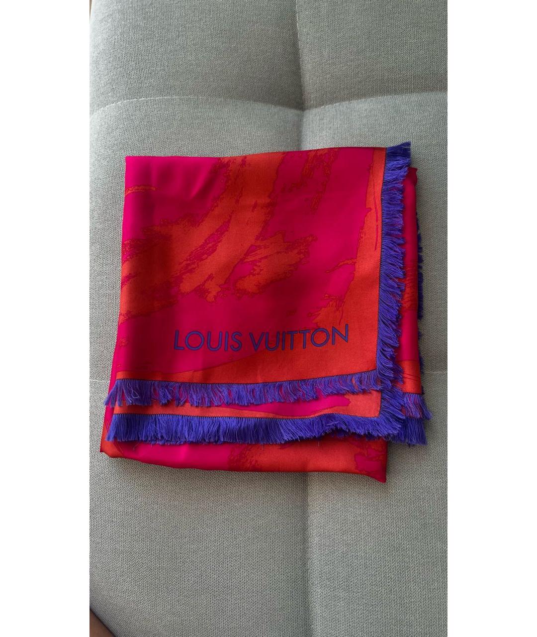 LOUIS VUITTON Мульти шелковый платок, фото 3