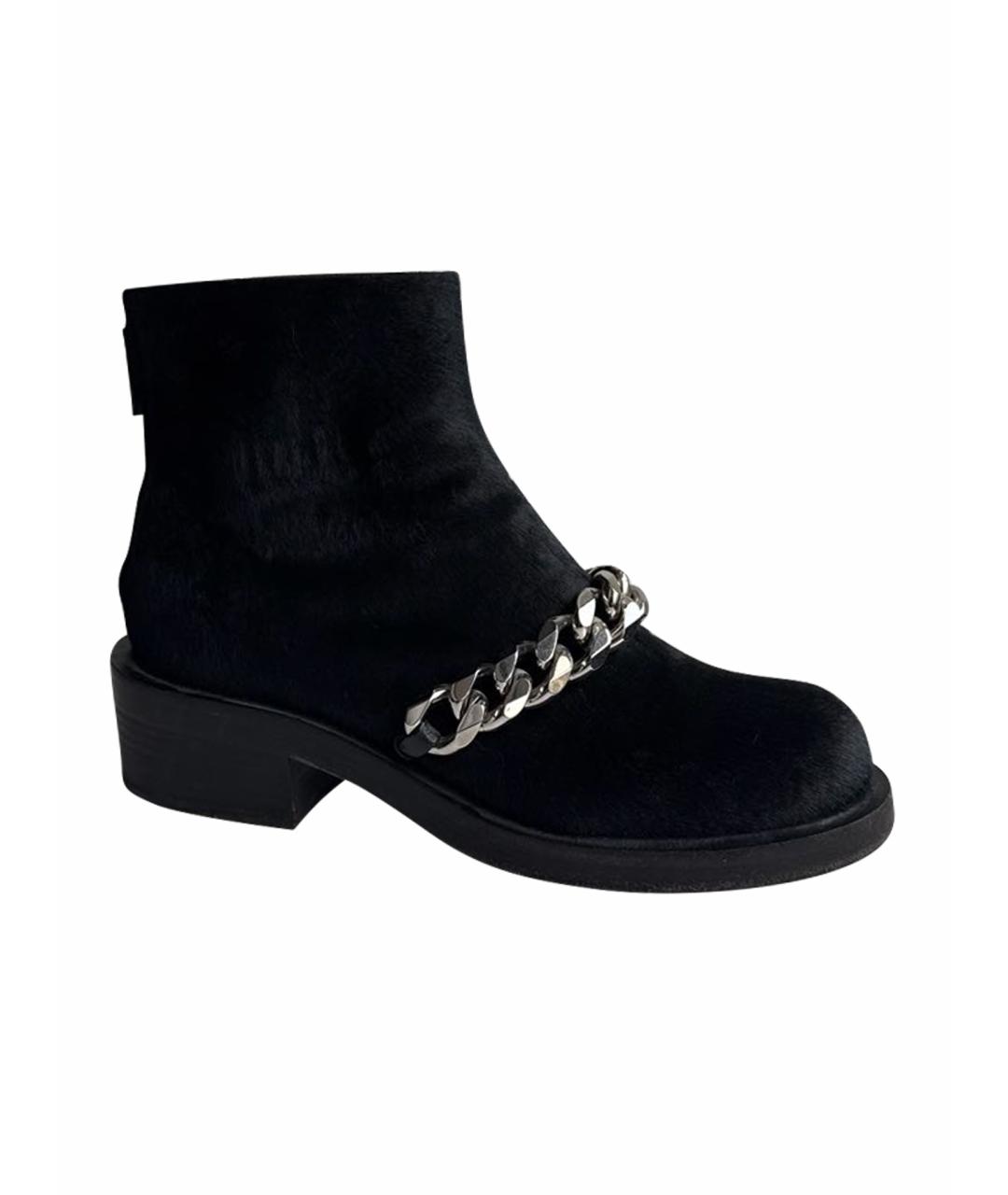 GIVENCHY Черные ботинки из экзотической кожи, фото 1