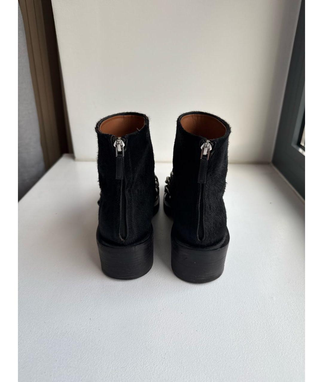 GIVENCHY Черные ботинки из экзотической кожи, фото 4