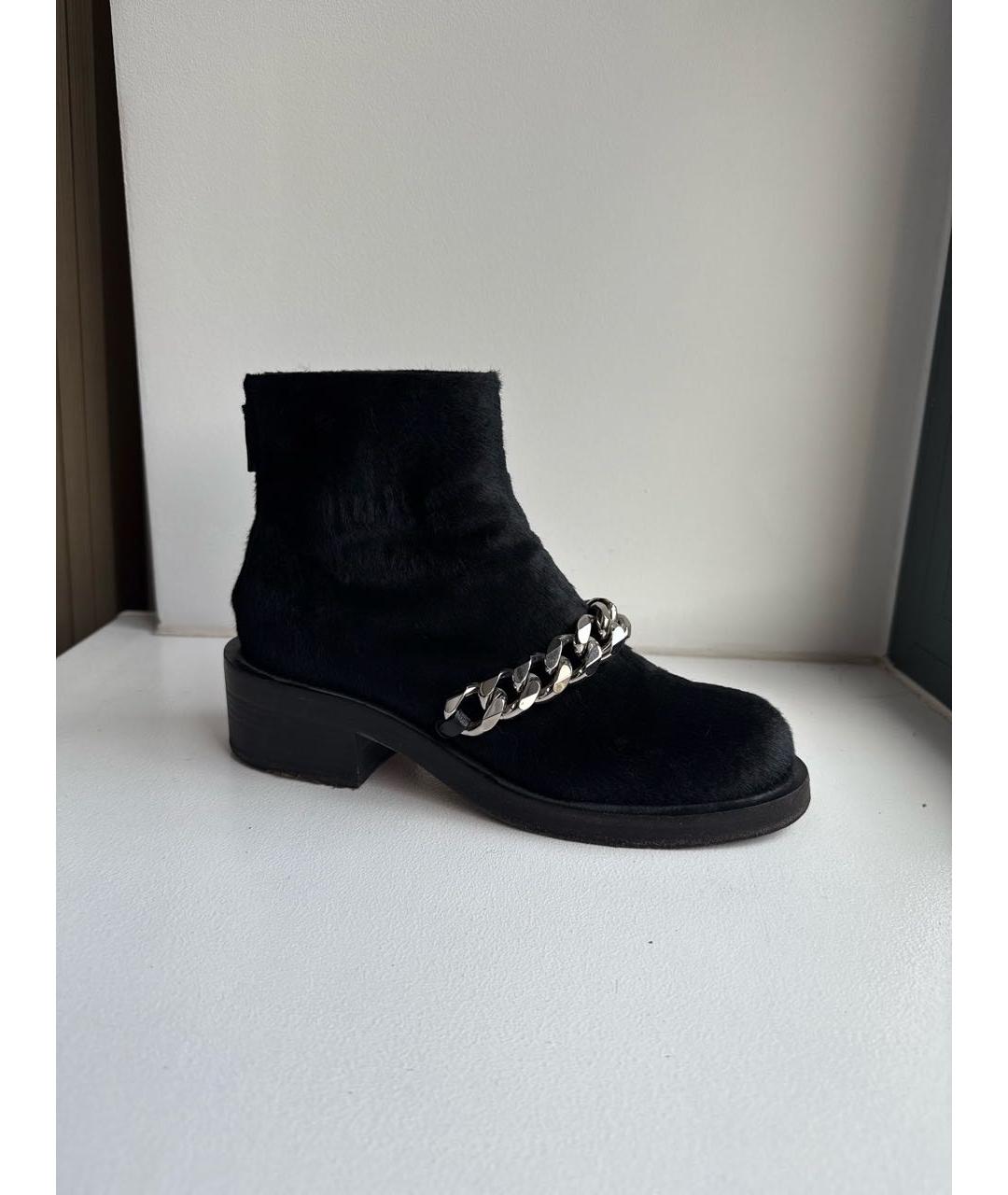 GIVENCHY Черные ботинки из экзотической кожи, фото 9