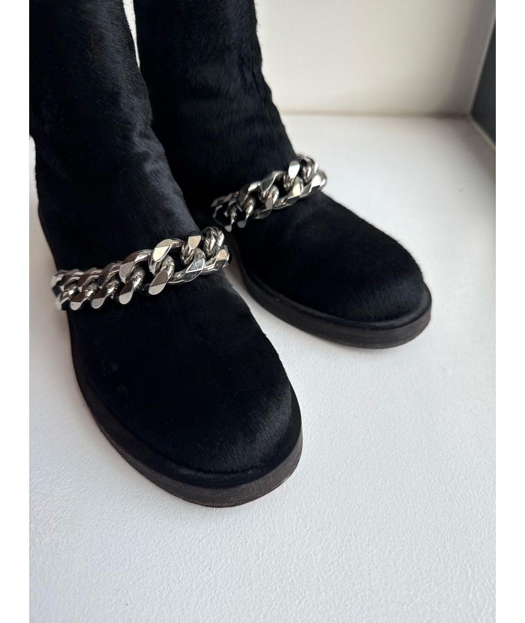 GIVENCHY Черные ботинки из экзотической кожи, фото 5