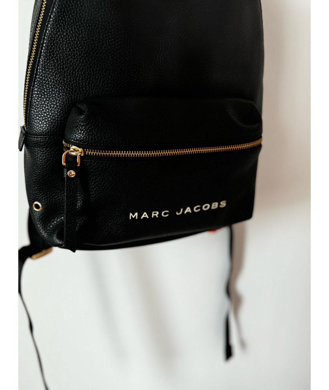 MARC JACOBS Черный кожаный рюкзак, фото 2