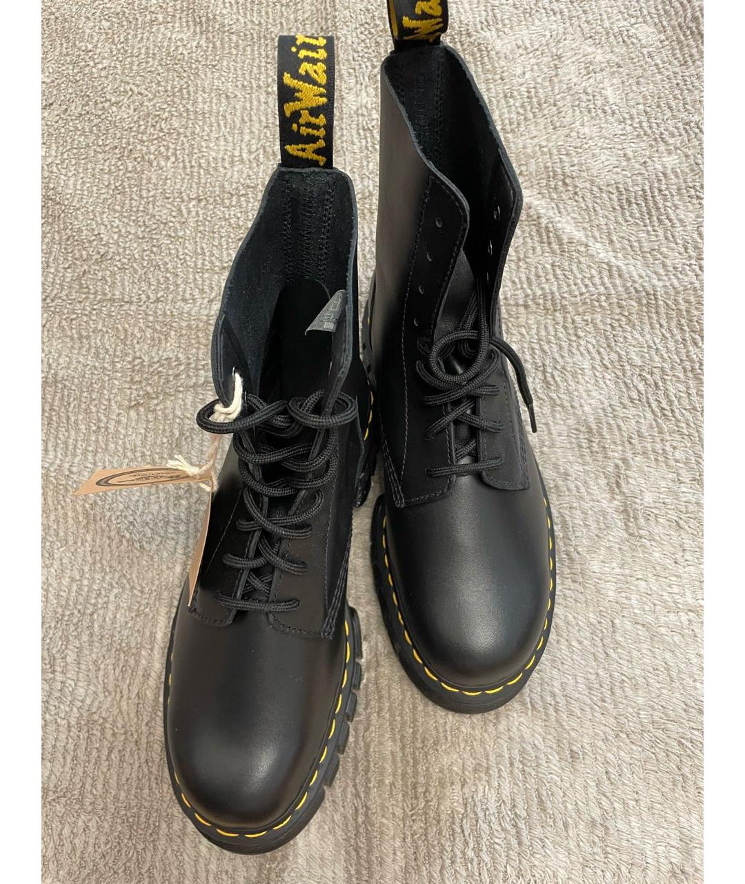 DR. MARTENS Черные кожаные ботинки, фото 2