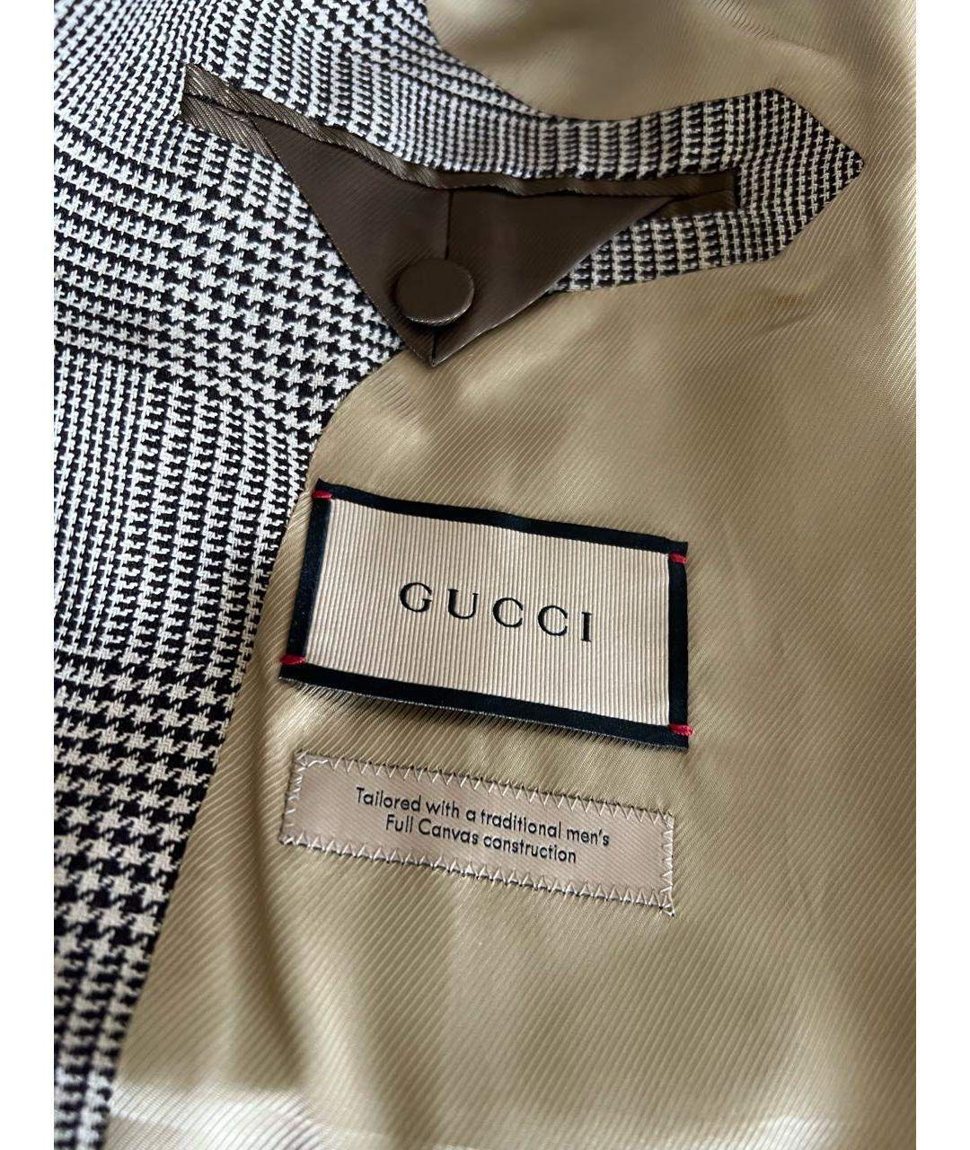 GUCCI Серый шерстяной костюм с брюками, фото 3