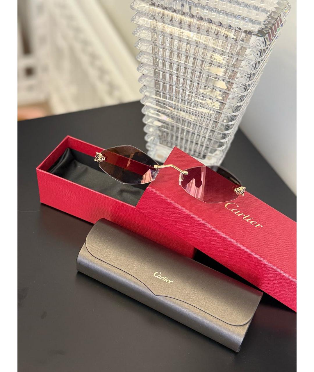 CARTIER Серые солнцезащитные очки, фото 4